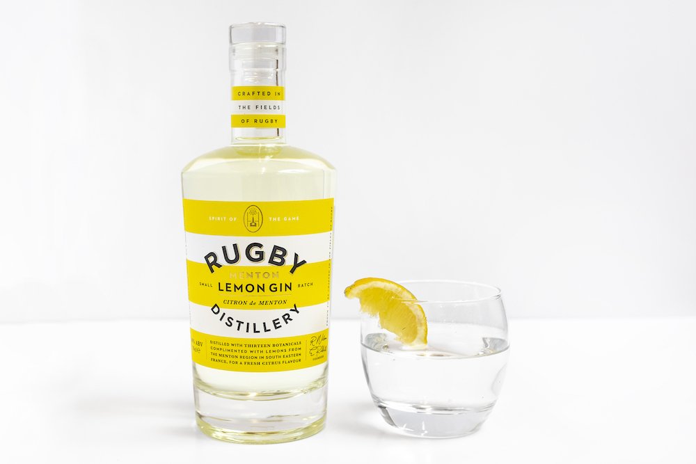 Rugby Distillery Lemon Gin Ecommerce Photography