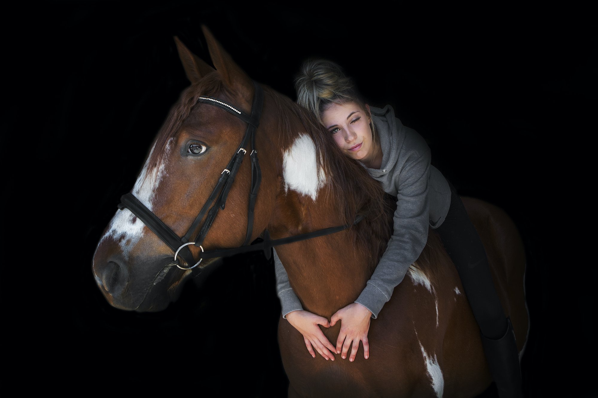 Coloured Horse & Owner - Emma Lowe Photography Horse Photographer