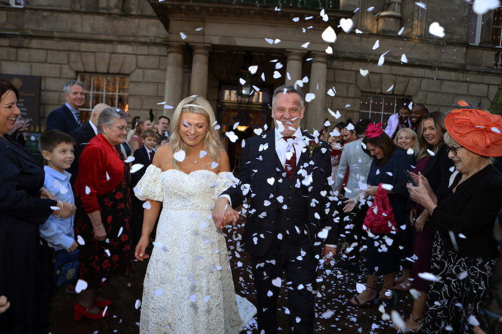 Wedding Confetti Shot Wedding Photographer
