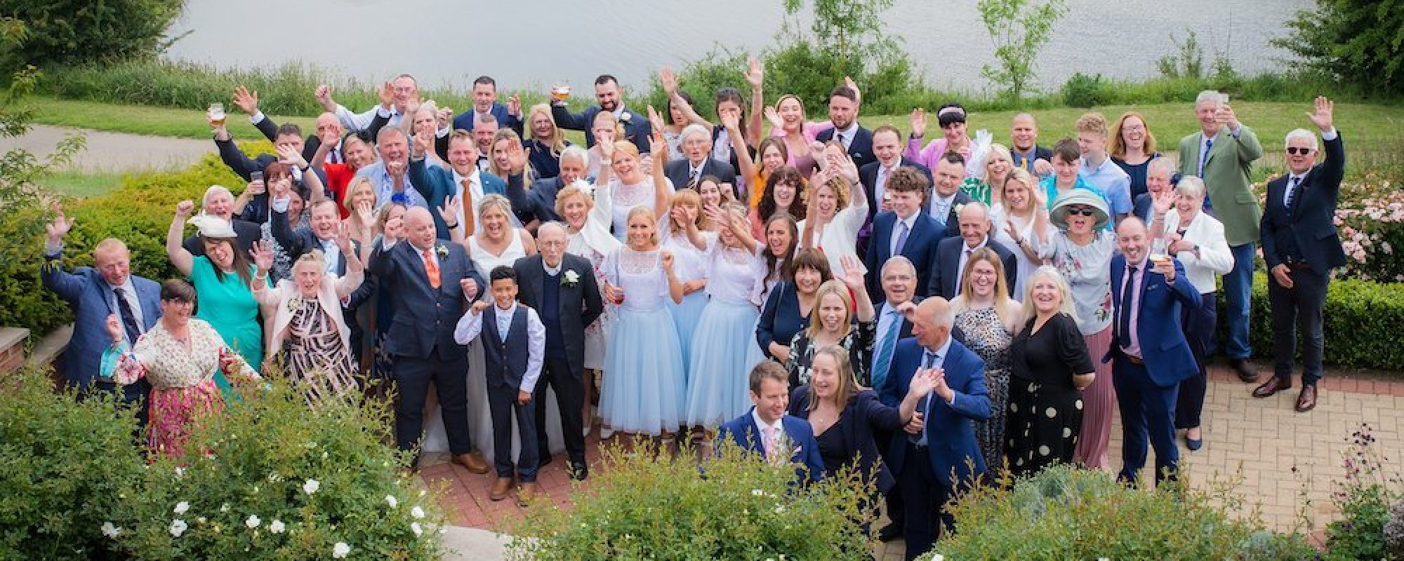 Emily & Stephen Wedding 7- Greetham Valley Golf Club - Oakham - Group Photo