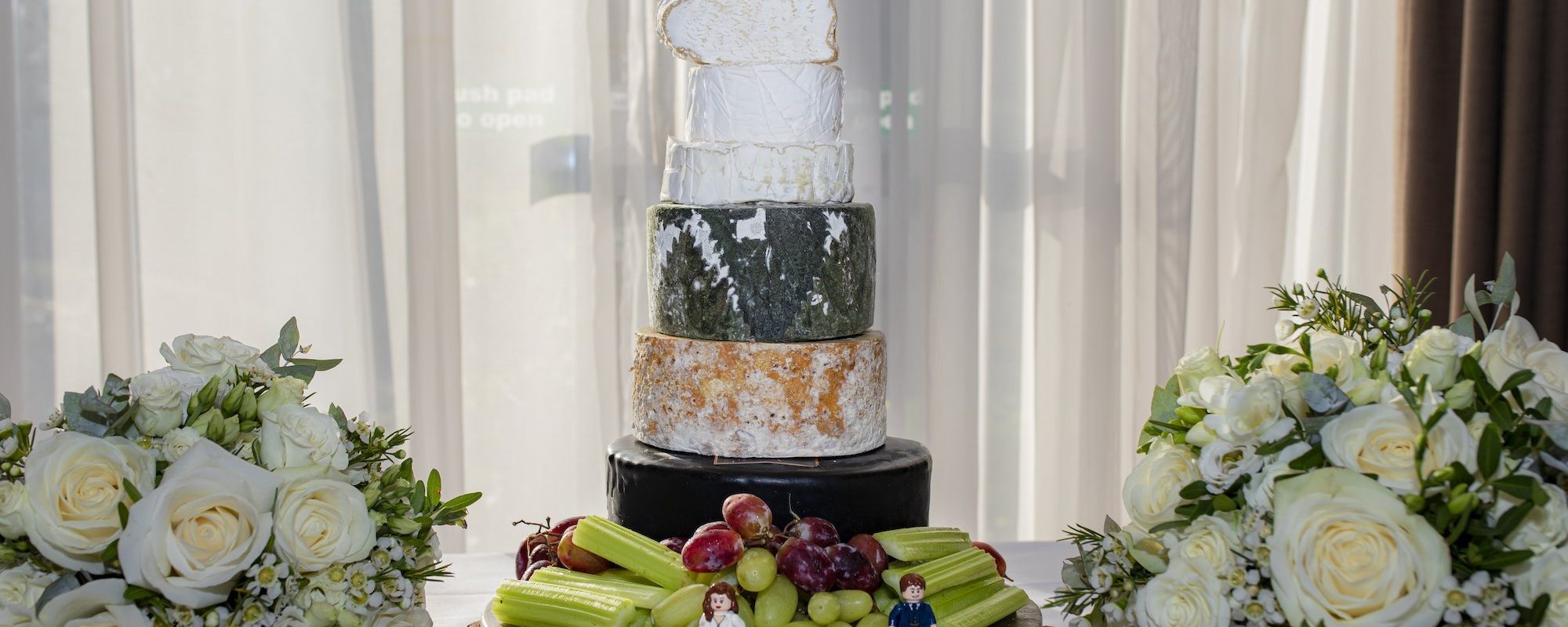 Crowne Plaza Solihull Wedding day Wedding cake Cheese cake photographer by Emma Lowe Photography